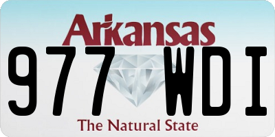 AR license plate 977WDI