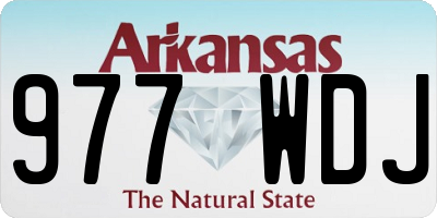 AR license plate 977WDJ