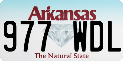 AR license plate 977WDL