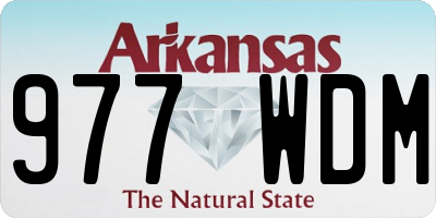 AR license plate 977WDM
