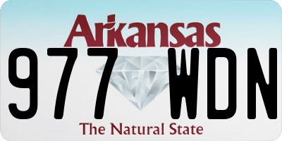 AR license plate 977WDN