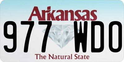 AR license plate 977WDO