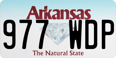 AR license plate 977WDP