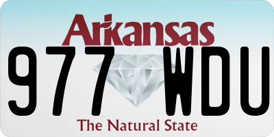 AR license plate 977WDU