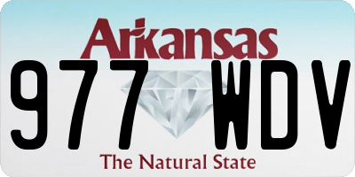 AR license plate 977WDV