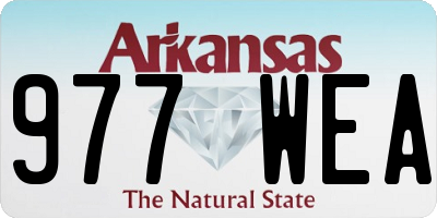 AR license plate 977WEA