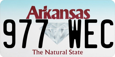 AR license plate 977WEC