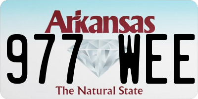 AR license plate 977WEE