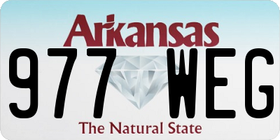 AR license plate 977WEG