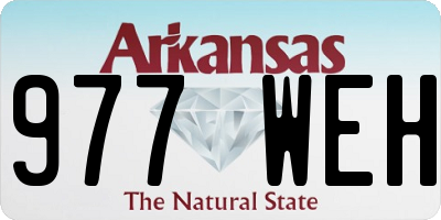 AR license plate 977WEH