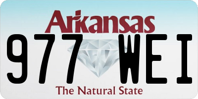 AR license plate 977WEI