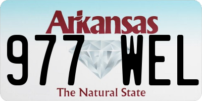 AR license plate 977WEL