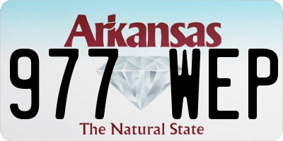 AR license plate 977WEP