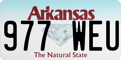 AR license plate 977WEU