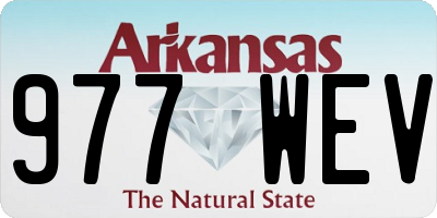 AR license plate 977WEV
