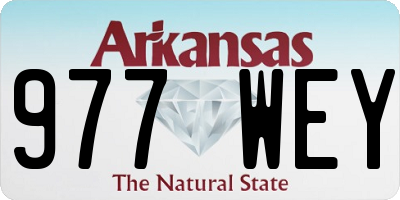 AR license plate 977WEY