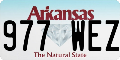 AR license plate 977WEZ