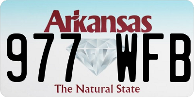AR license plate 977WFB