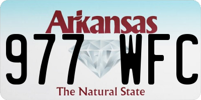 AR license plate 977WFC
