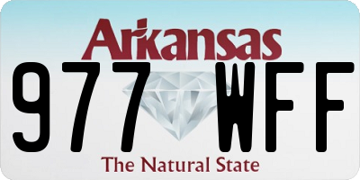 AR license plate 977WFF
