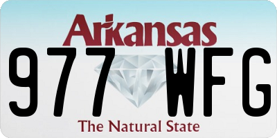 AR license plate 977WFG