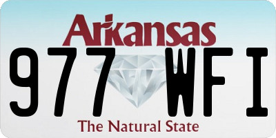 AR license plate 977WFI