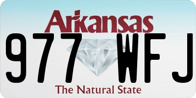 AR license plate 977WFJ
