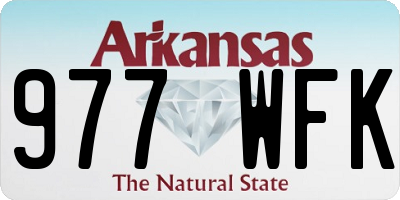 AR license plate 977WFK