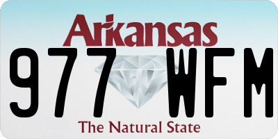 AR license plate 977WFM