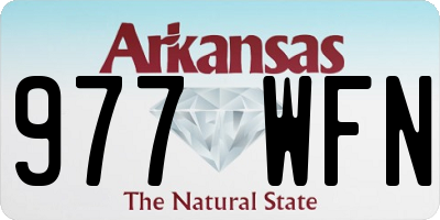 AR license plate 977WFN