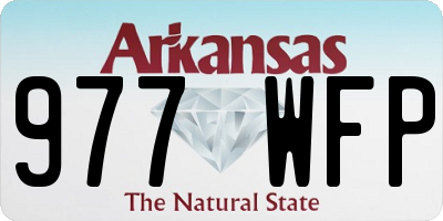 AR license plate 977WFP