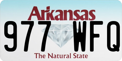 AR license plate 977WFQ