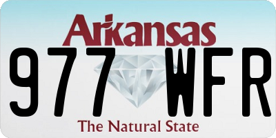 AR license plate 977WFR