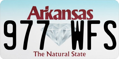 AR license plate 977WFS
