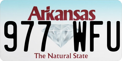 AR license plate 977WFU