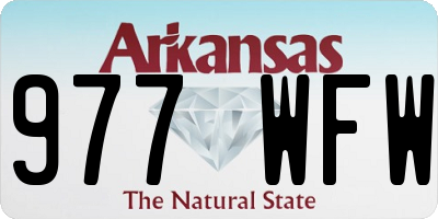 AR license plate 977WFW