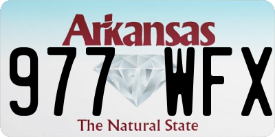 AR license plate 977WFX