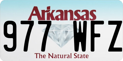 AR license plate 977WFZ