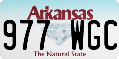 AR license plate 977WGC