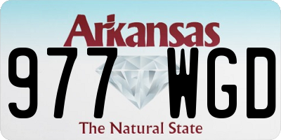 AR license plate 977WGD