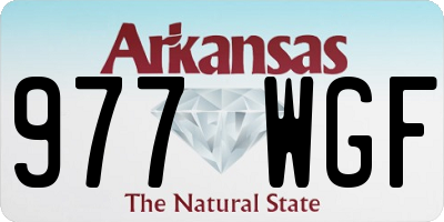 AR license plate 977WGF