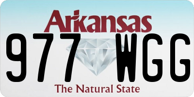 AR license plate 977WGG