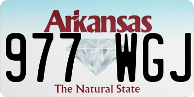 AR license plate 977WGJ