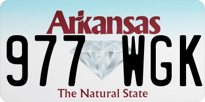 AR license plate 977WGK