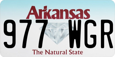 AR license plate 977WGR