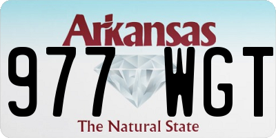 AR license plate 977WGT