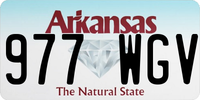 AR license plate 977WGV
