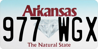 AR license plate 977WGX