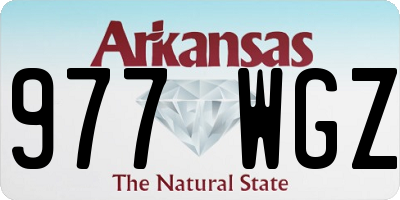 AR license plate 977WGZ