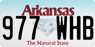 AR license plate 977WHB